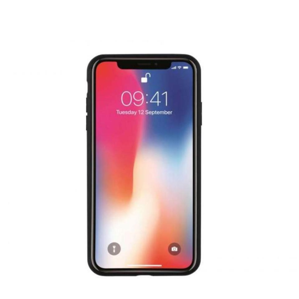 iPhone 11 Hakiki Deri Kapak Back Cover Kartlıklı Telefon Kılıfı Kahve