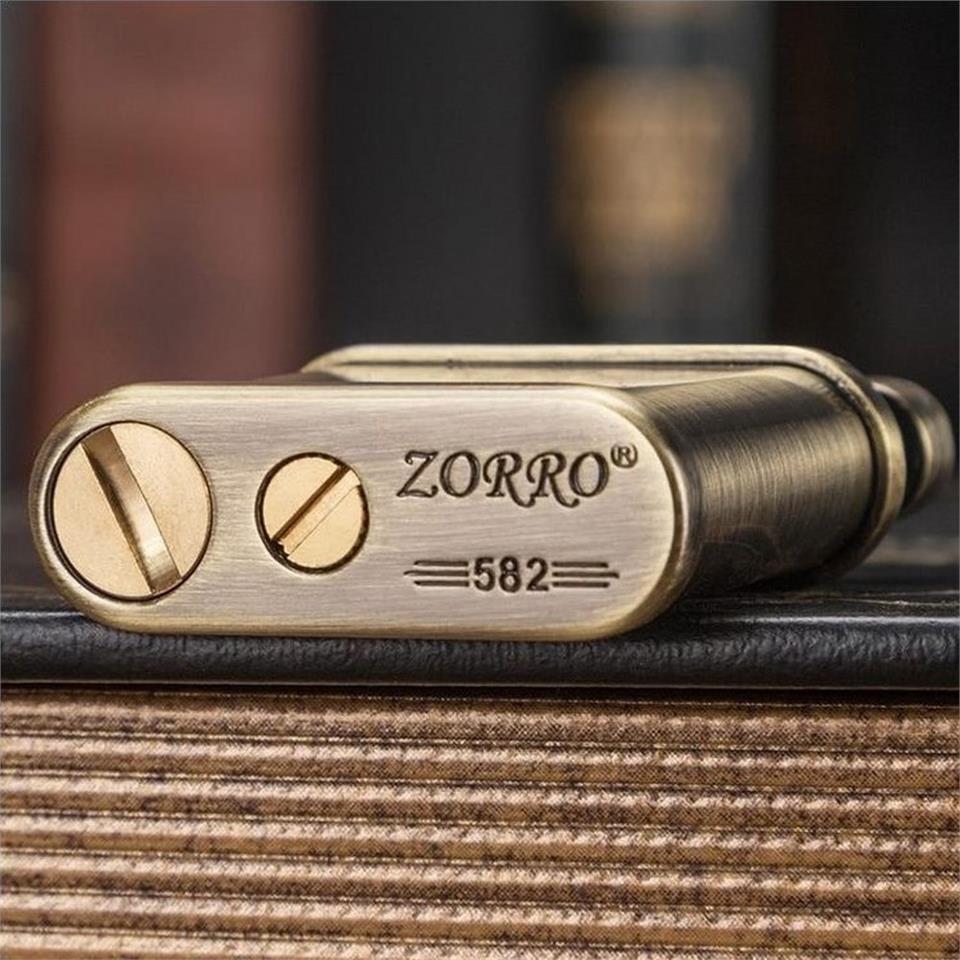 Zorro Z582 Benzinli Retro Çakmak Pirinç