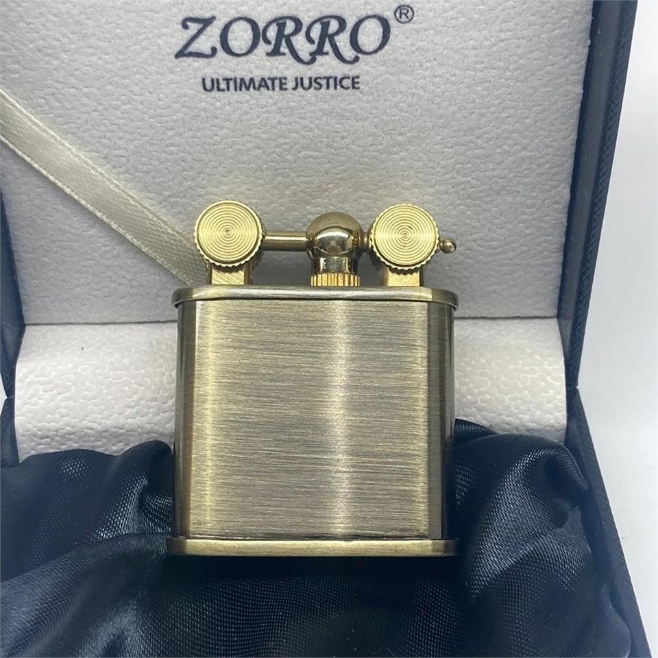 Zorro Z558 Benzinli Fitilii Çakmak Pirinç