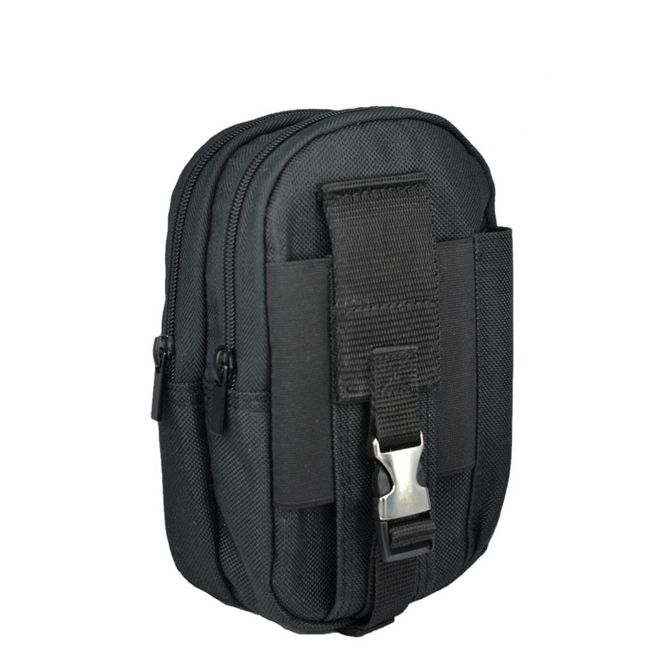 Taktikal Molle 610D Cordura Palaska Bel Çantası Siyah