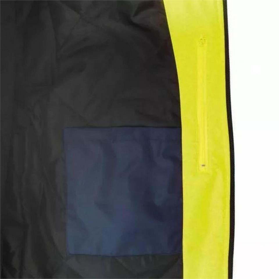 Softshell Reflektörlü İş Montu Su Geçirmez Ceket Sarı